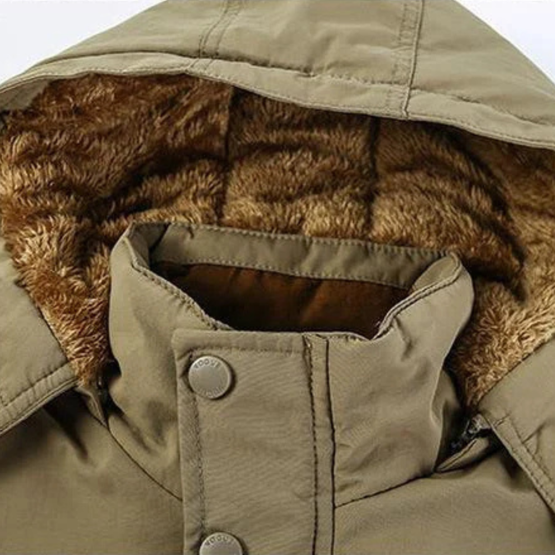The Rovigo Men’s Tactical Thick Fleece Lined Winter Hooded Jacket