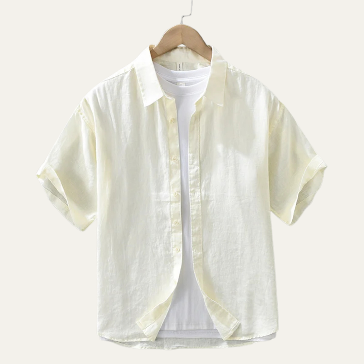The Willow Lake Men’s Linen Slim Fit Breathable Shirt