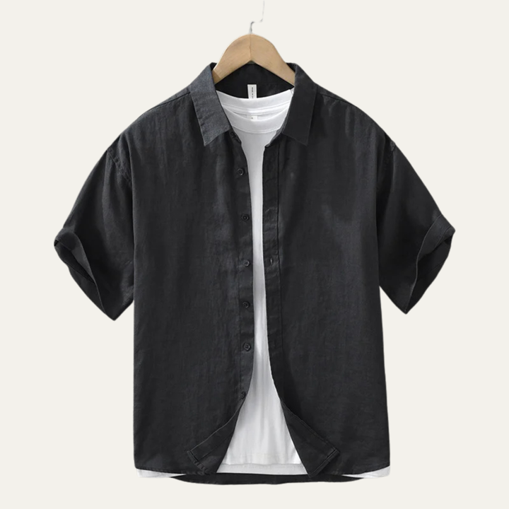 The Elmwood Ridge Men’s Linen Slim Fit Lightweight Shirt