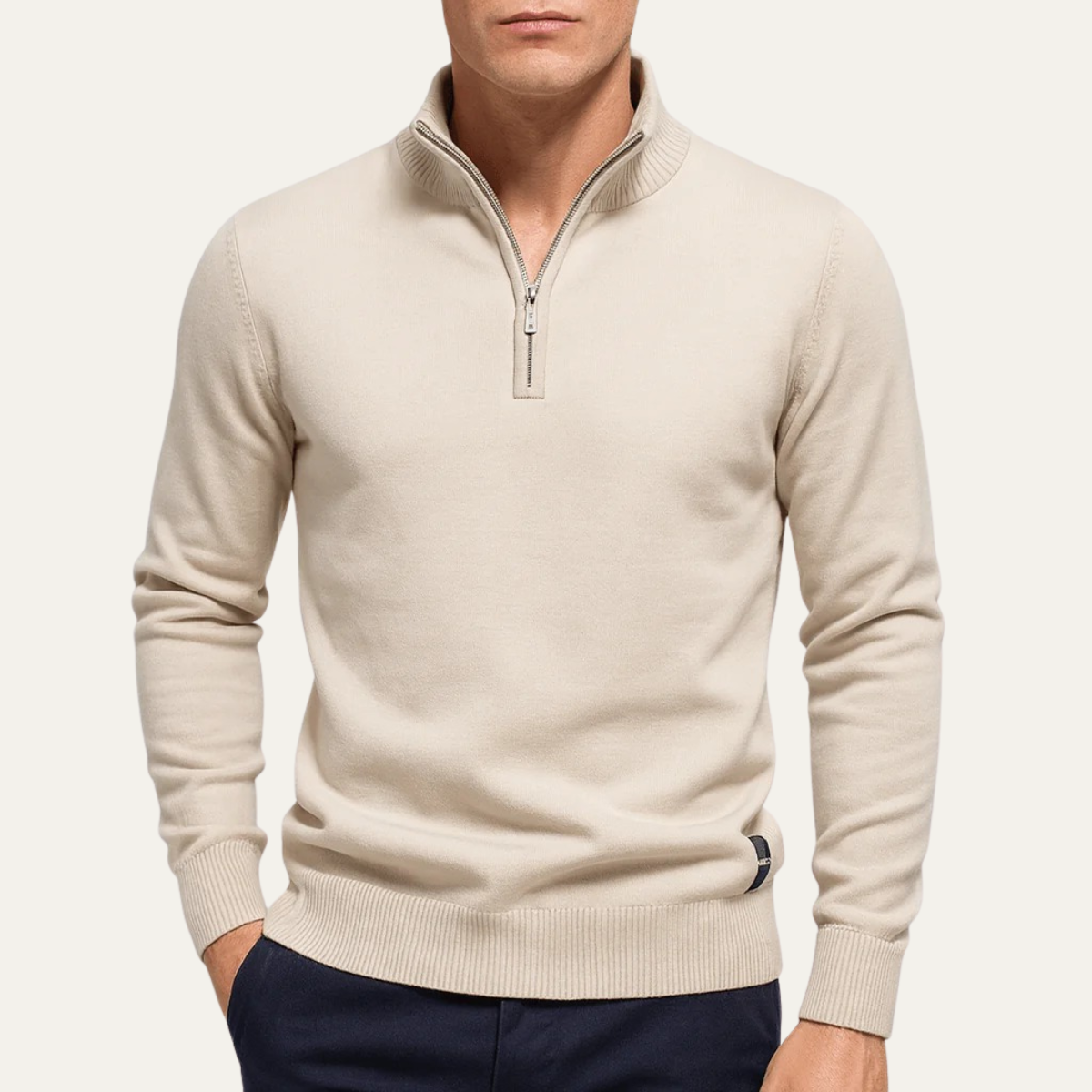 The Dartmouth Men's Half Zip Knit Smart Casual Sweater