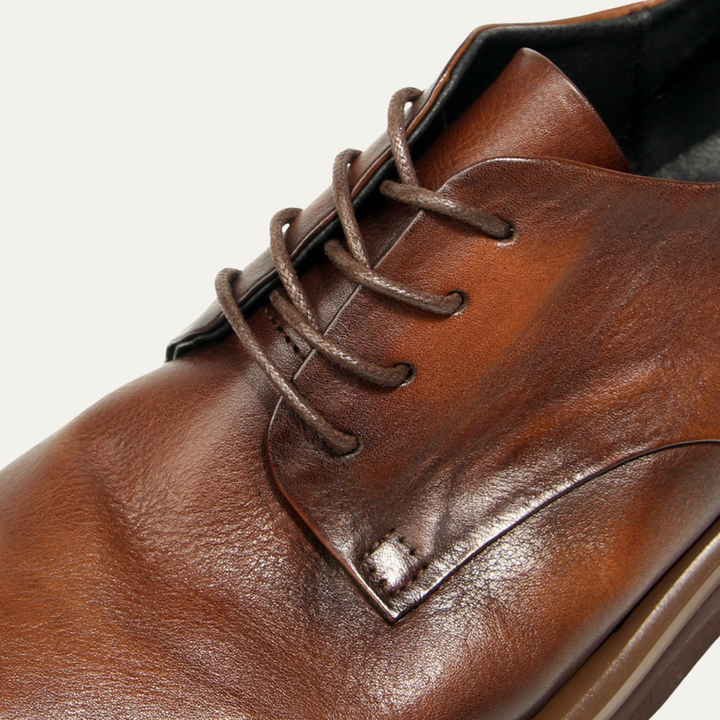 The Trento Men’s Faux Leather Dress Shoe – Formal Lace Up Smart Shoe