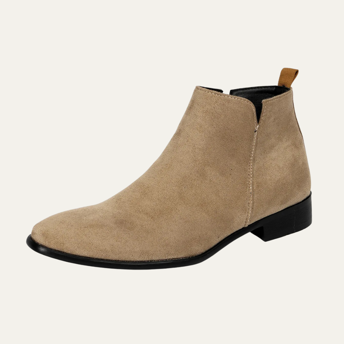 The Asiago Men’s Suede Chelsea Slip n Ankle Dress Boots