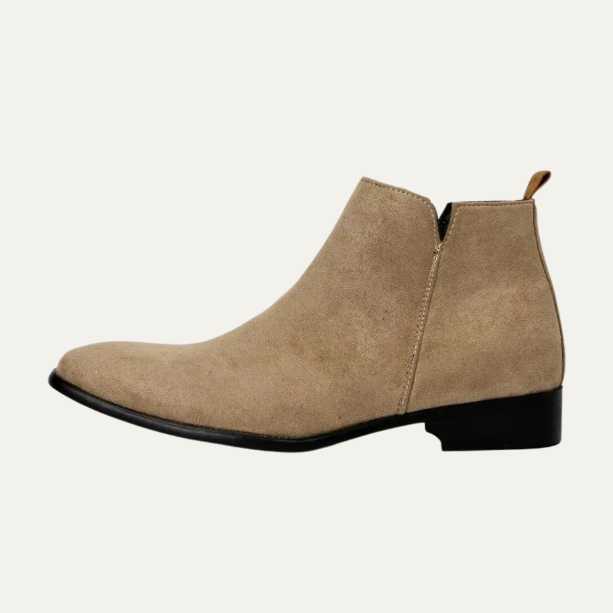 The Asiago Men’s Suede Chelsea Slip n Ankle Dress Boots