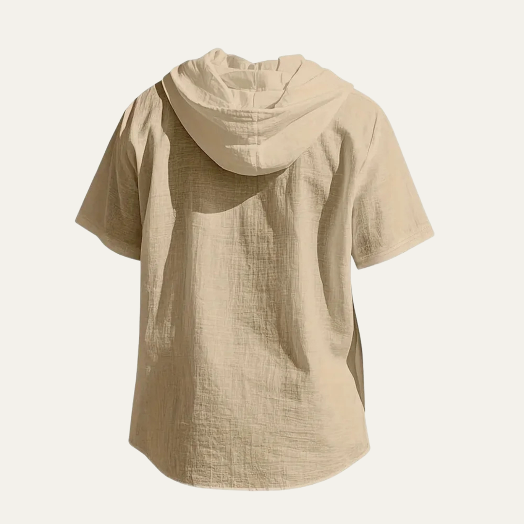 The Fairhaven Ridge Men’s Lightweight Hooded Cotton Linen Shirt