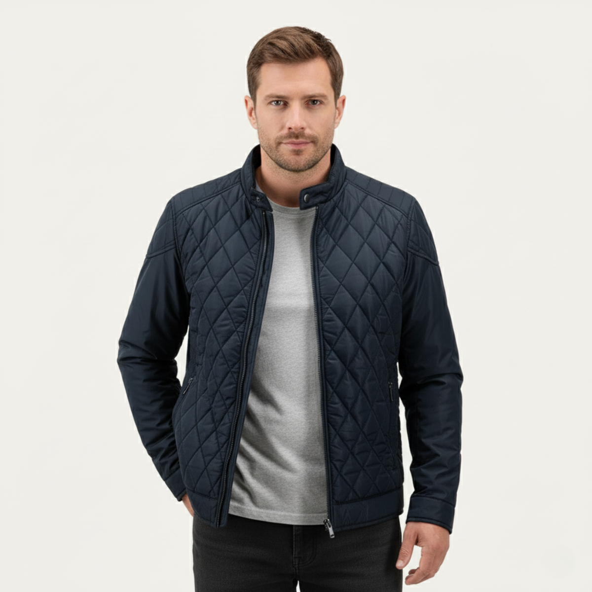 The Sheffield Men’s Lightweight Padded Quilted Jacket