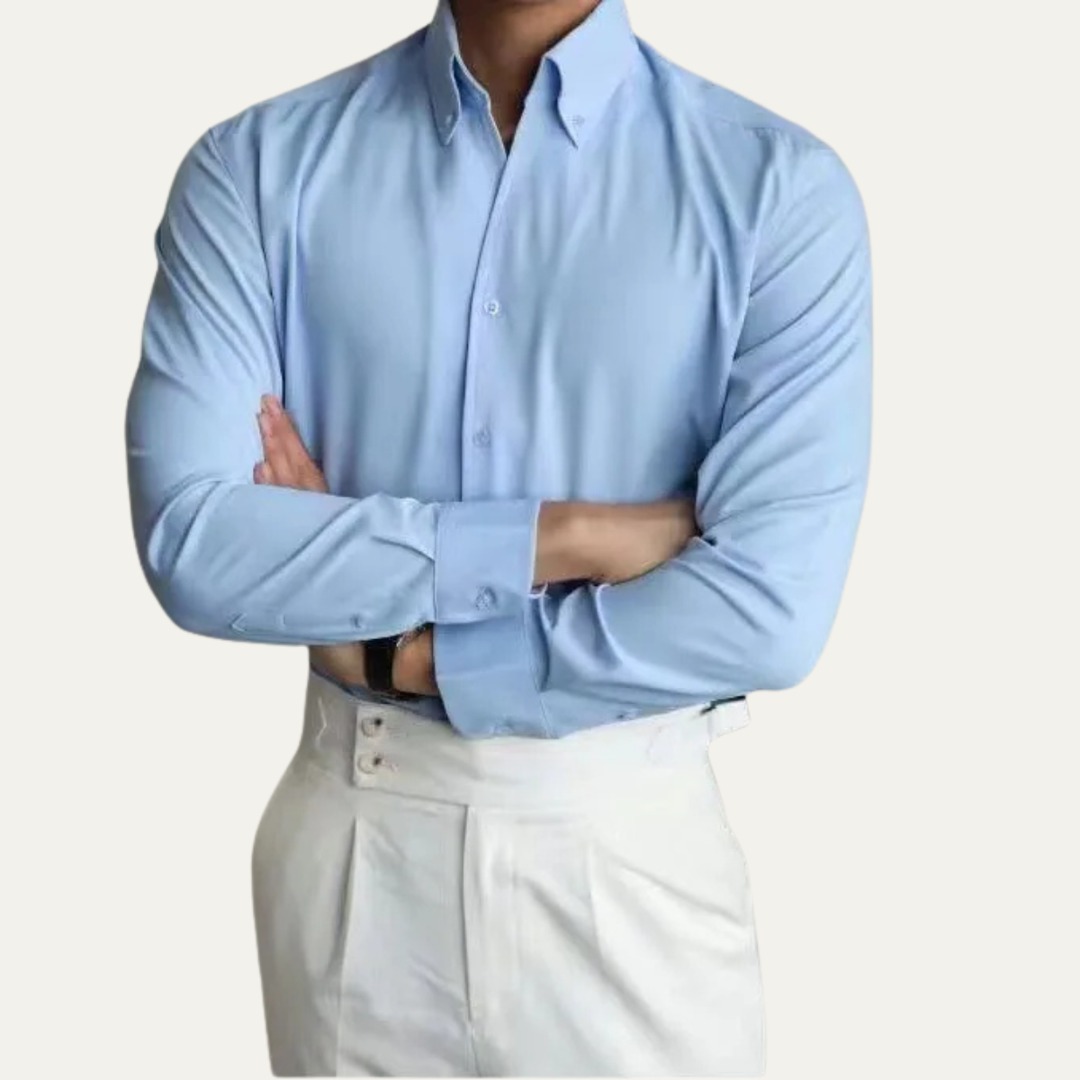 The Bellano Men’s Slim Fit Pointed Collar Business Dress Shirt