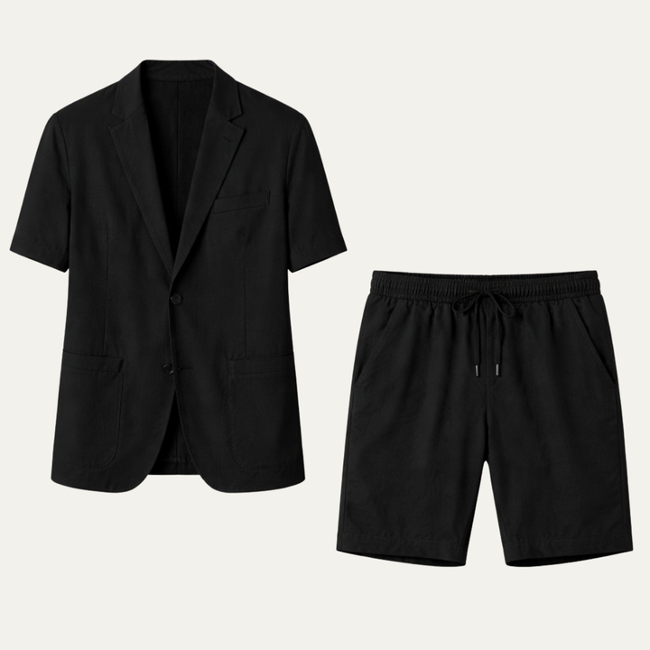 The Riverwood Men’s Cotton Shirt & Shorts Set