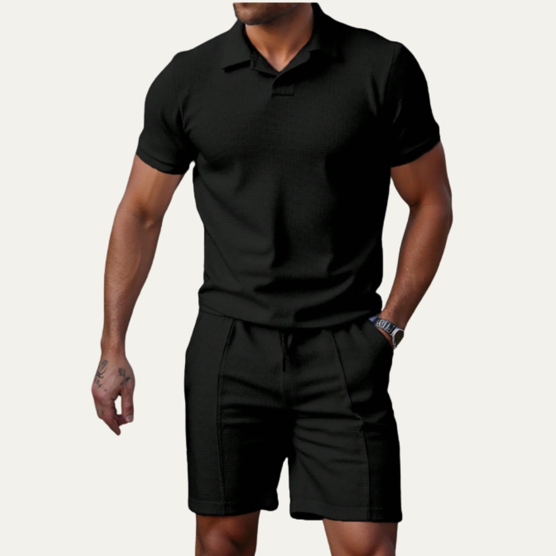 The Ashwood Creek Men’s Casual Co Ord Set –  Shirt & Shorts