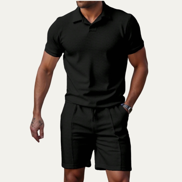 The Ashwood Creek Men’s Casual Co Ord Set –  Shirt & Shorts
