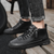 The Cannaregio Men’s Casual Leather High Ankle Shoes with Side Zipper