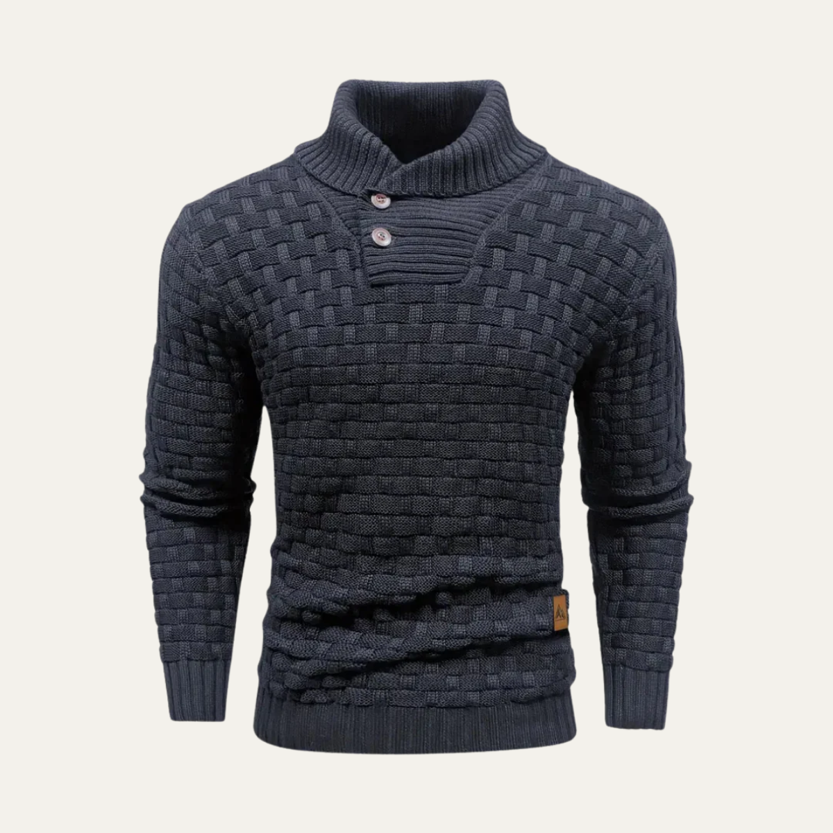 The Brighton Men’s Chunky Knit Sewater with Buttons