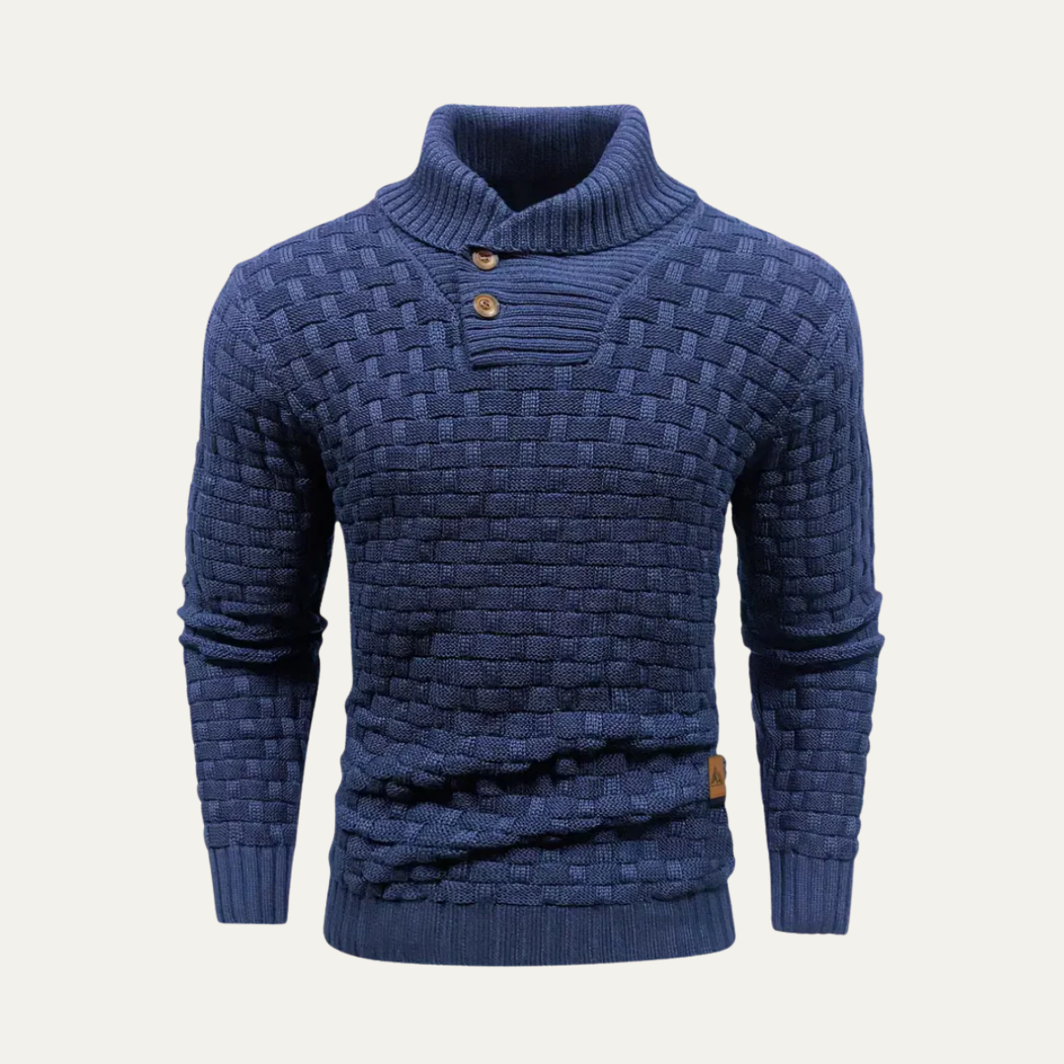 The Brighton Men’s Chunky Knit Sewater with Buttons