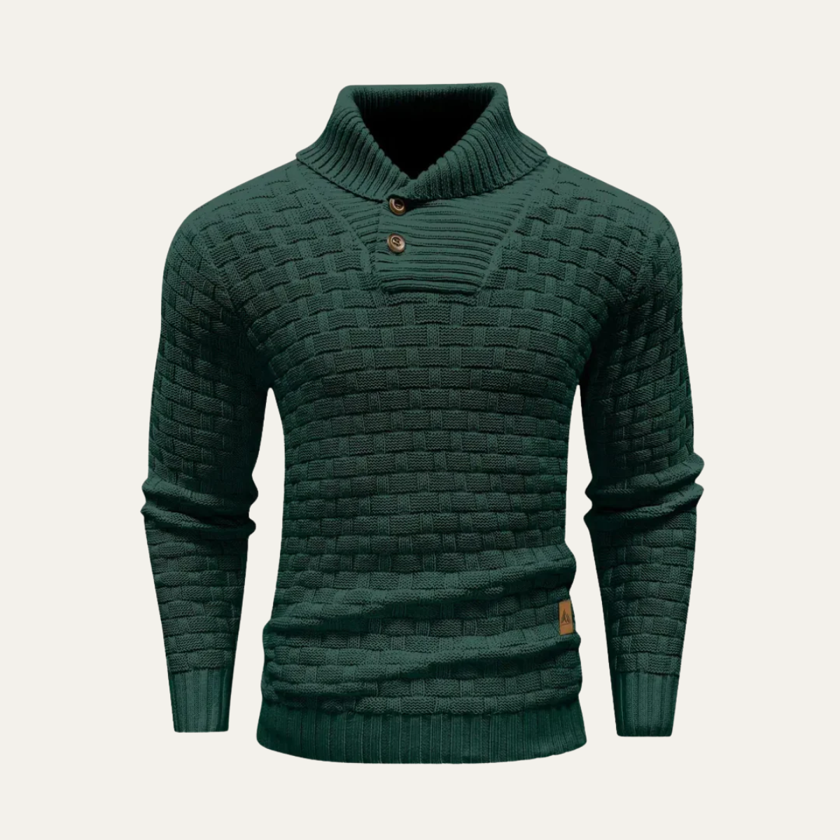 The Brighton Men’s Chunky Knit Sewater with Buttons