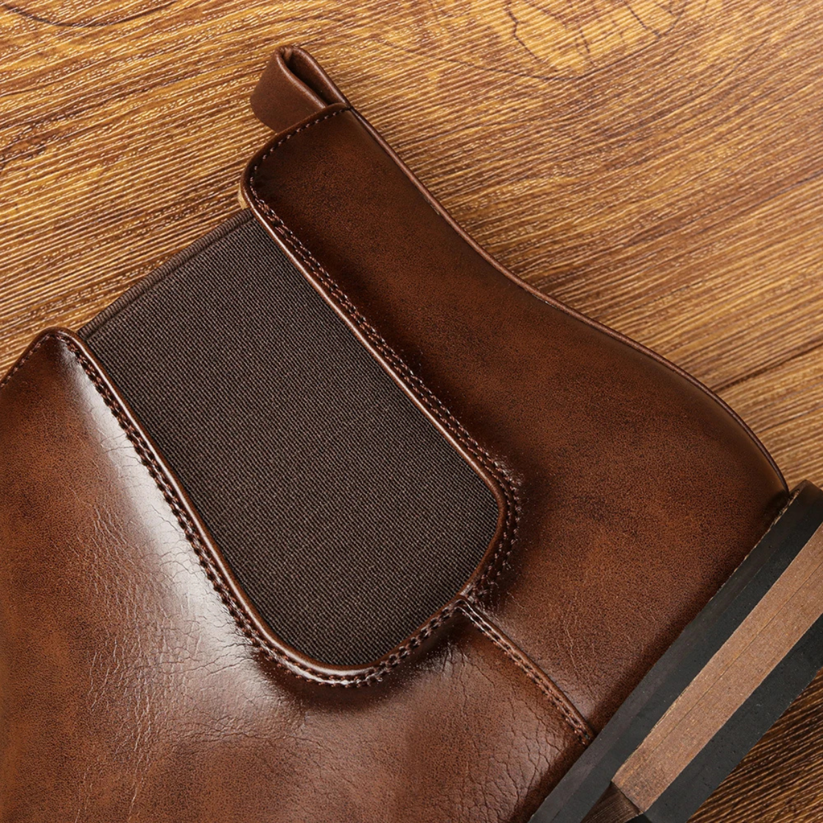 The Sicily Men’s Smart Casual Slip On Leather Chelsea Boots