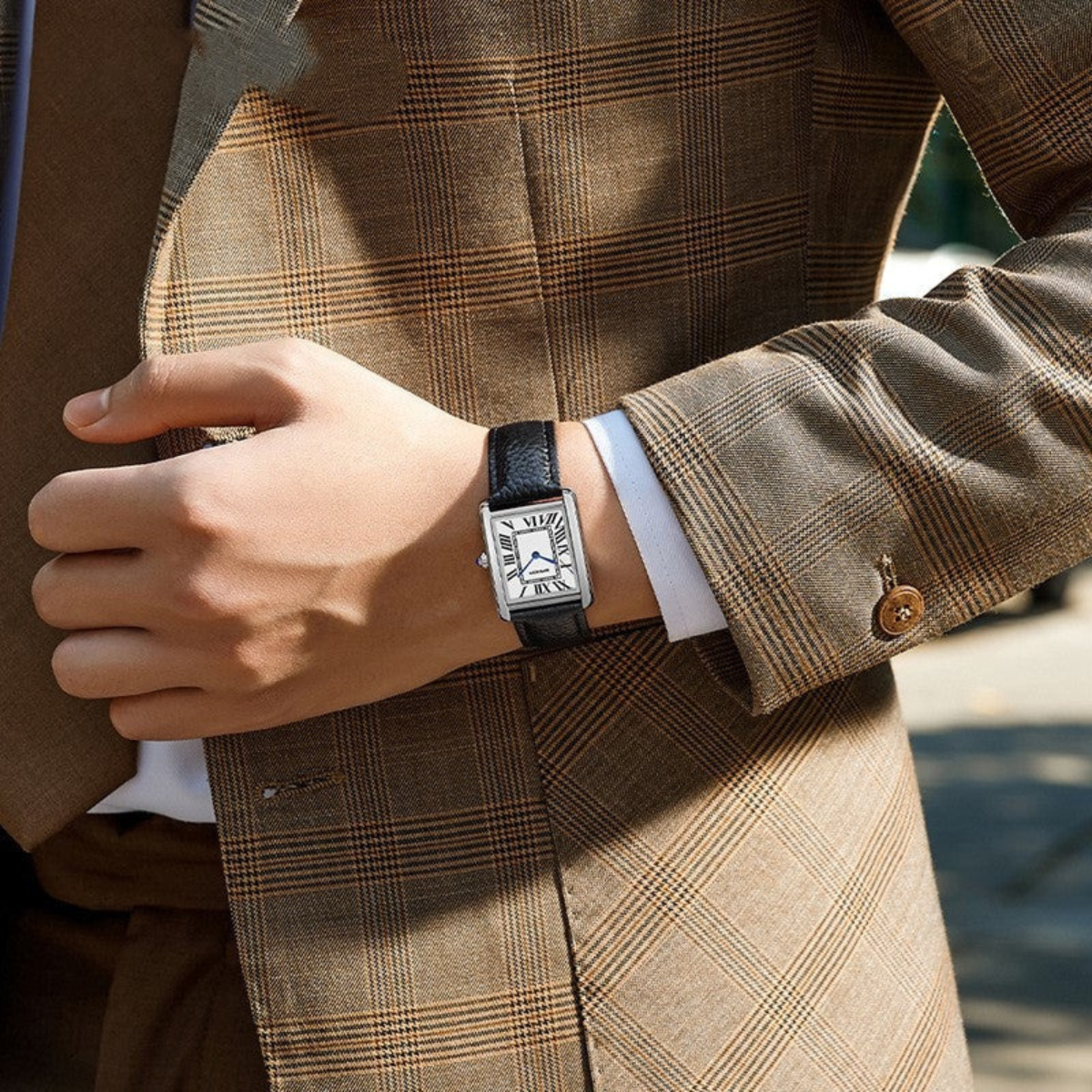 The Savile Men's Classic Luxury Quartz Watch - Premium Leather Strap