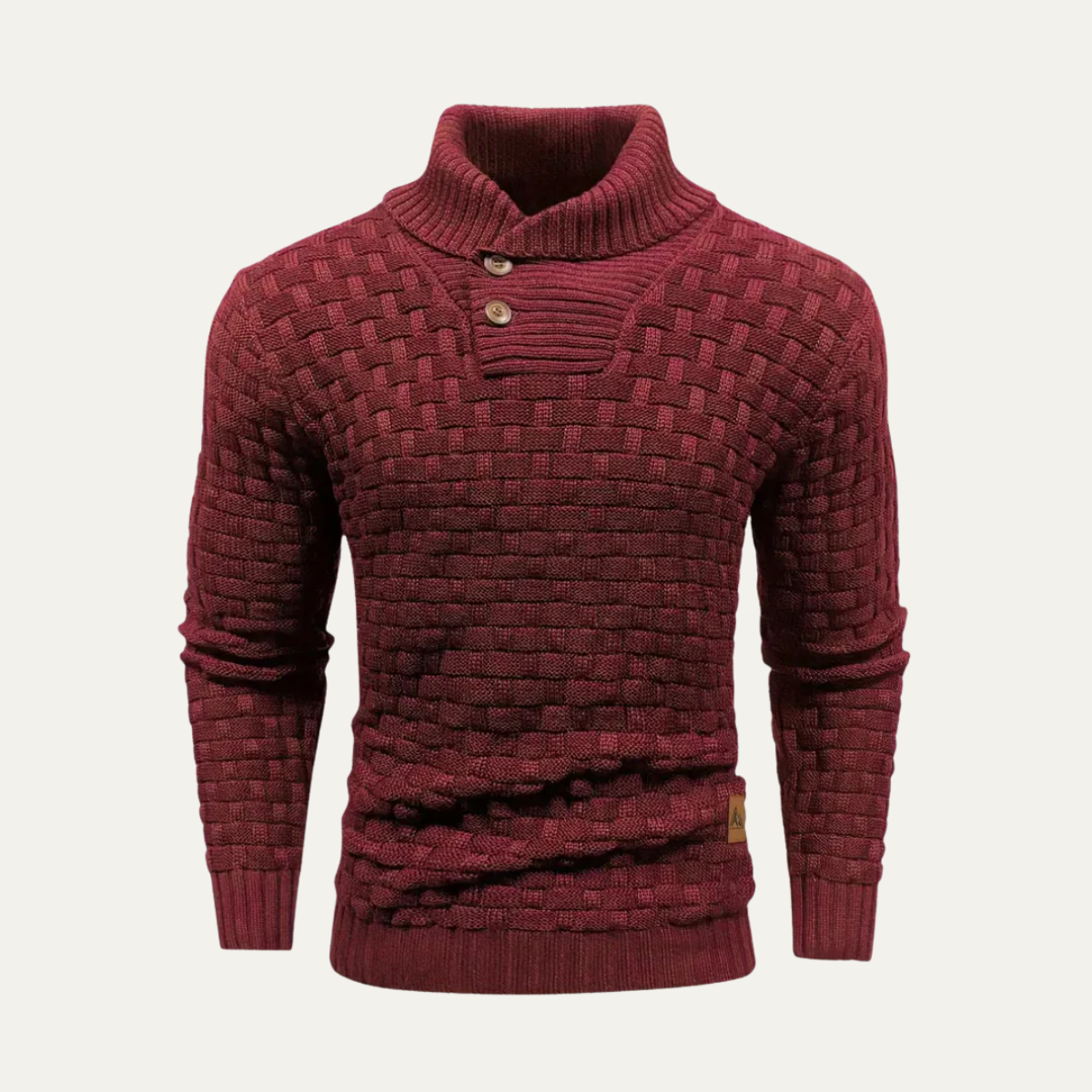The Brighton Men’s Chunky Knit Sewater with Buttons