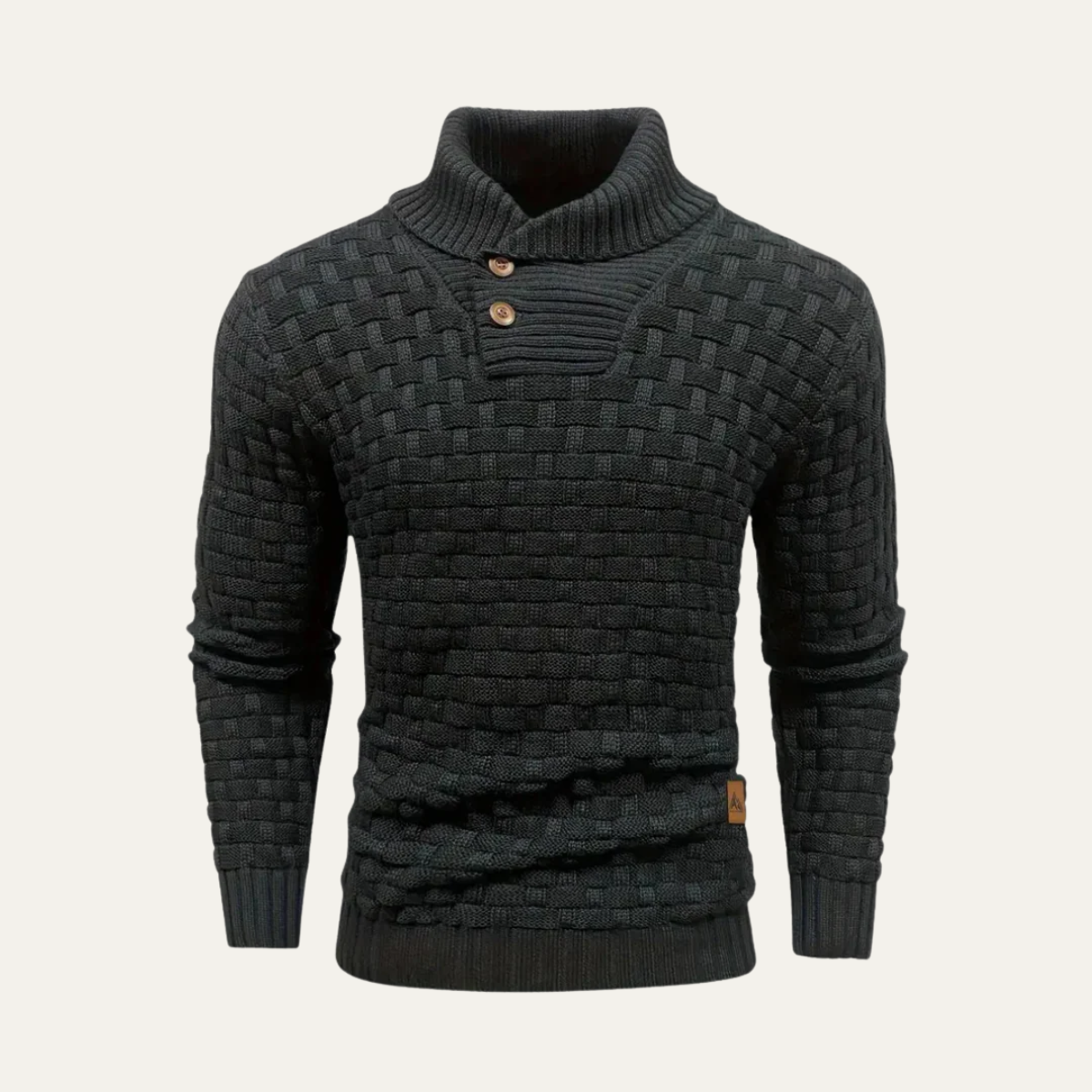The Brighton Men’s Chunky Knit Sewater with Buttons