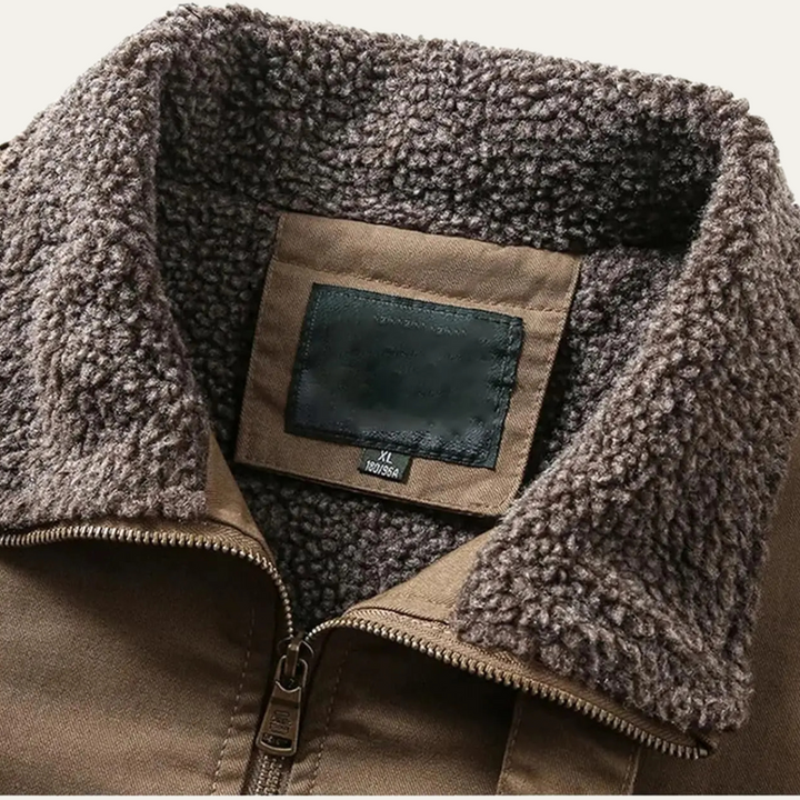 Men’s Shearling Line Winter Bomber Jacket