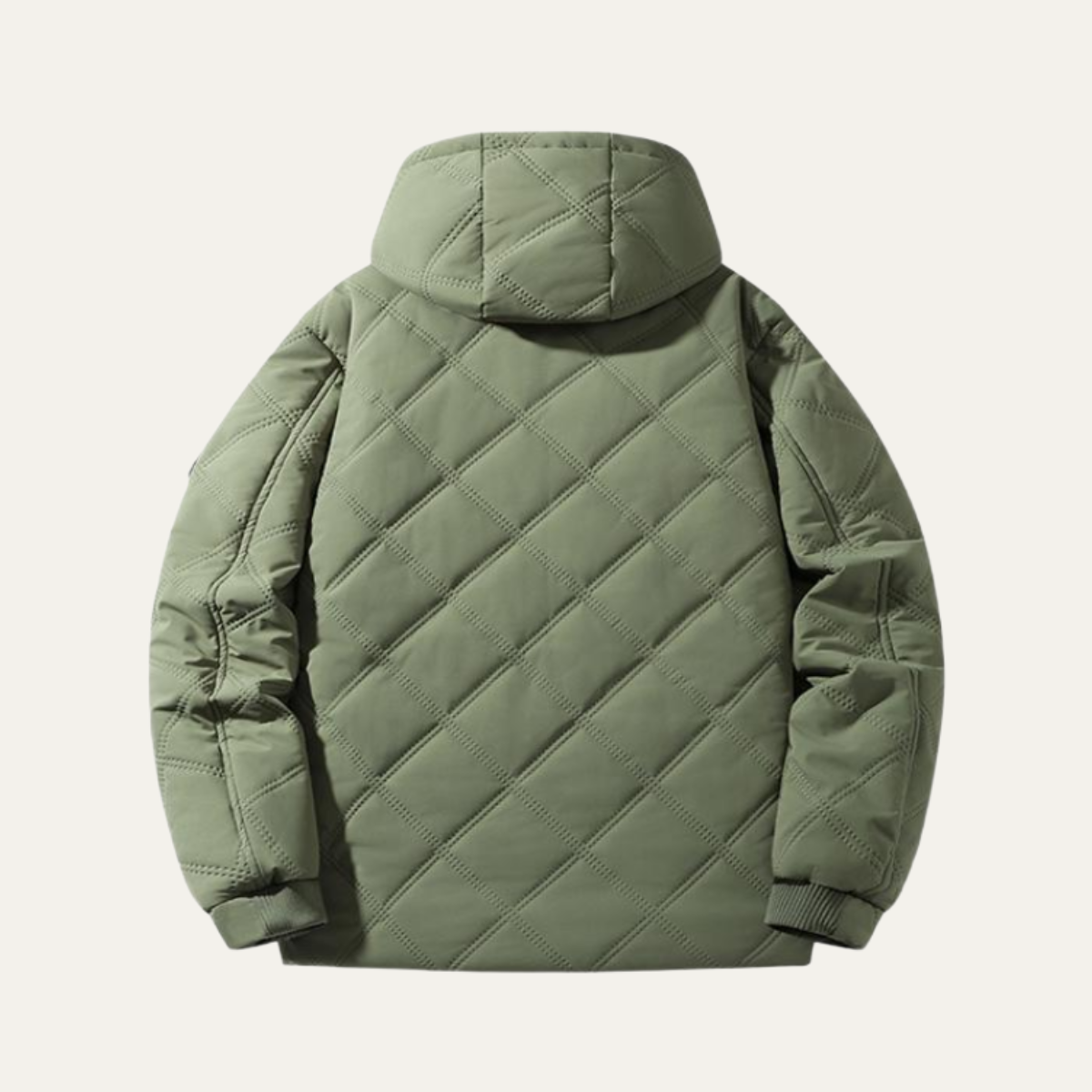 The Greenock Men’s Warm Winter Quilted Puffer Jacket with Fleece Lining