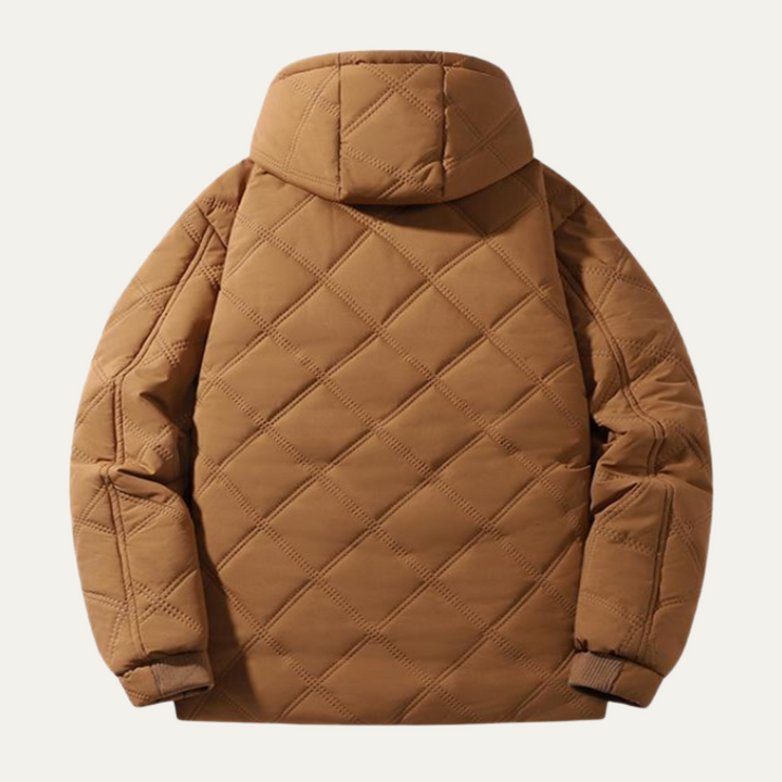 The Coatbridge Men’s Winter Quilted Puffer Jacket with Fleece Lining