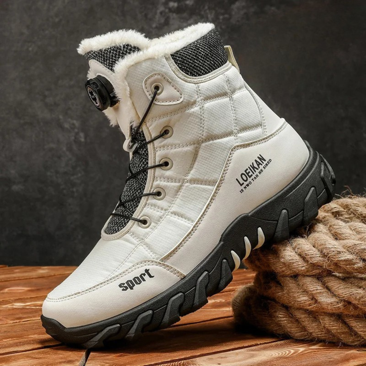 Men\'s Winter Waterproof Snow Boots With Fur Lined Anti Slip Lace The Tivoli Men main image 3