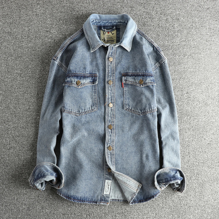 The Brescia Men’s Washed Retro Denim Shirt