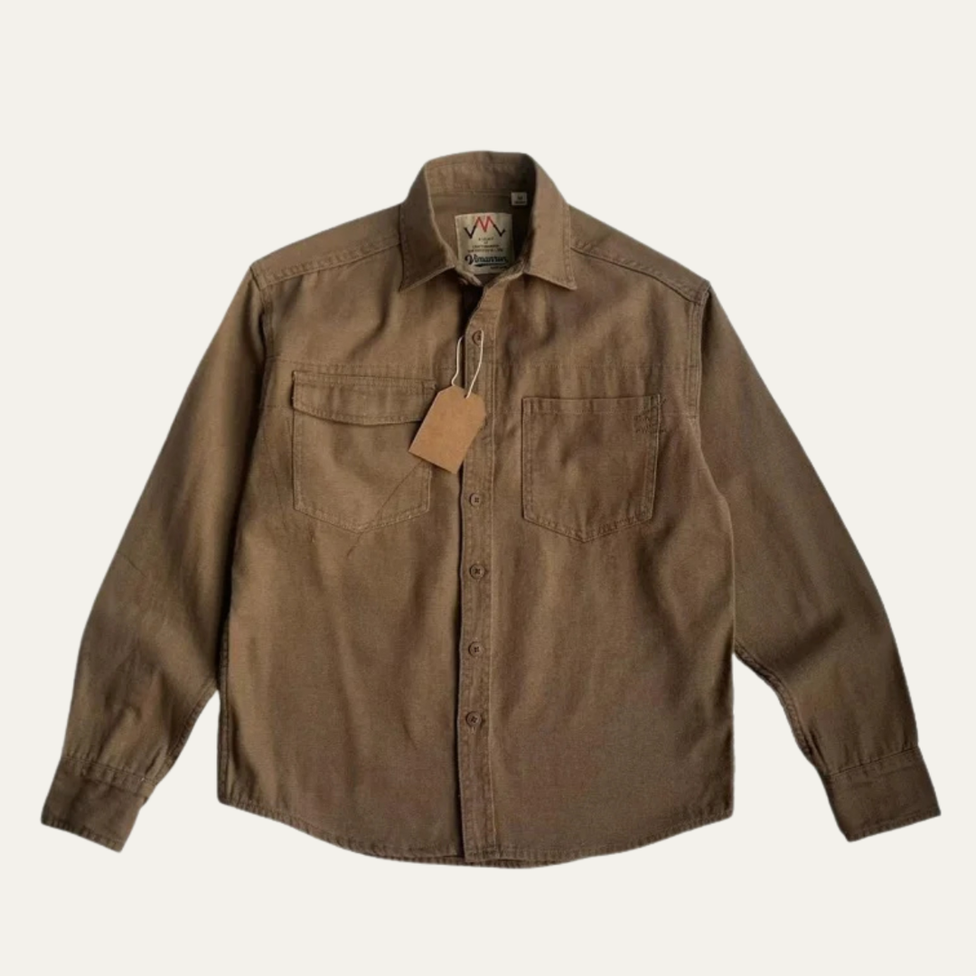 The Highwood Men’s Cotton Washed Canvas Shirt Jacket