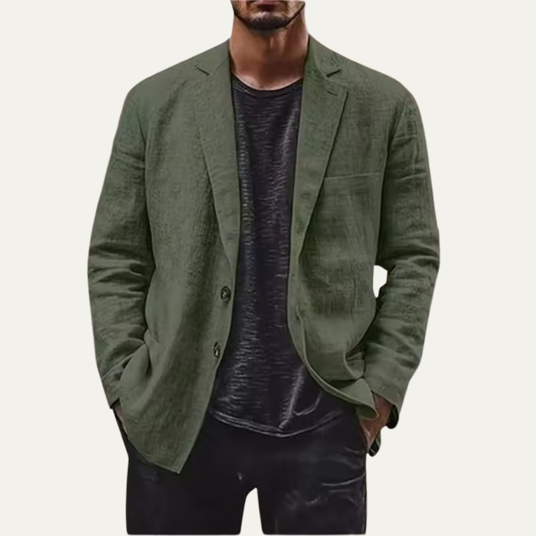 The Melrose Men’s Linen Blazer Jacket