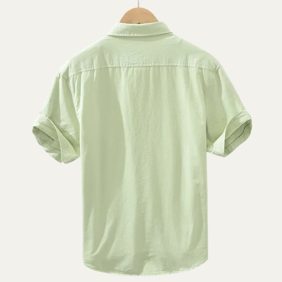 The Ashwater Men’s 100% Cotton Casual Shirt with Pocket