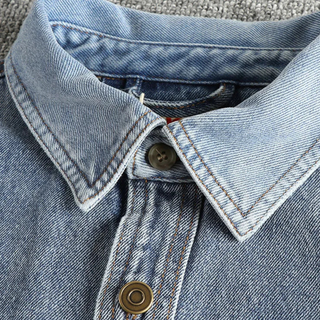 The Brescia Men’s Washed Retro Denim Shirt