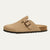 The Amalfi Beige Suede Clogs for Men — Relaxed Old Money Style