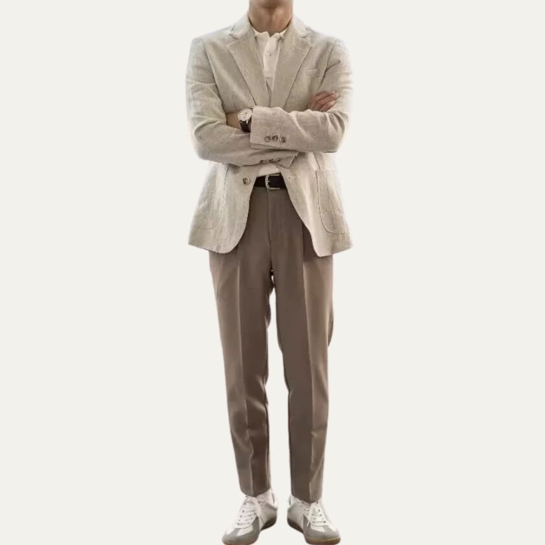 The Petaluma Men’s Old Money Linen Blazer