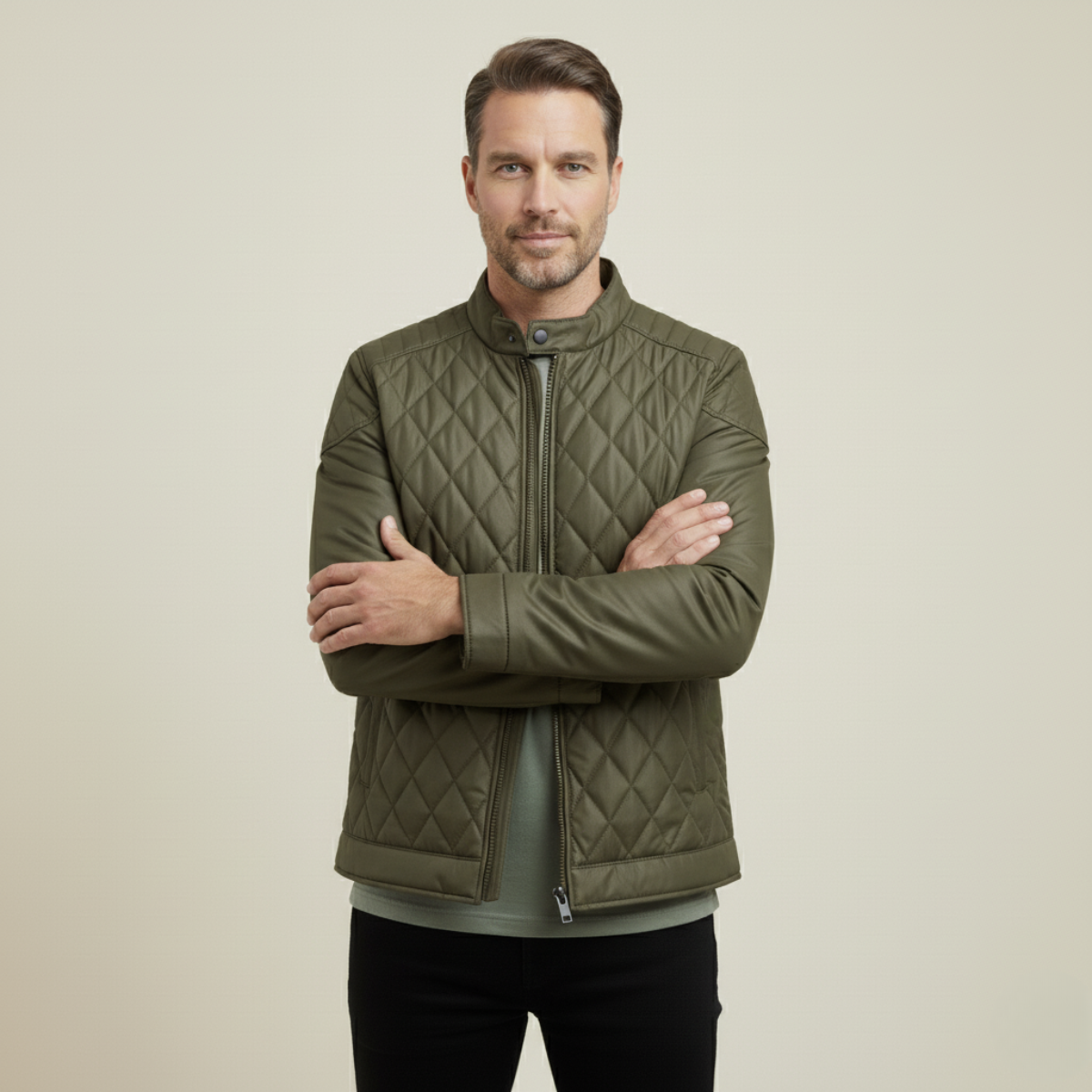 The Sheffield Men’s Lightweight Padded Quilted Jacket
