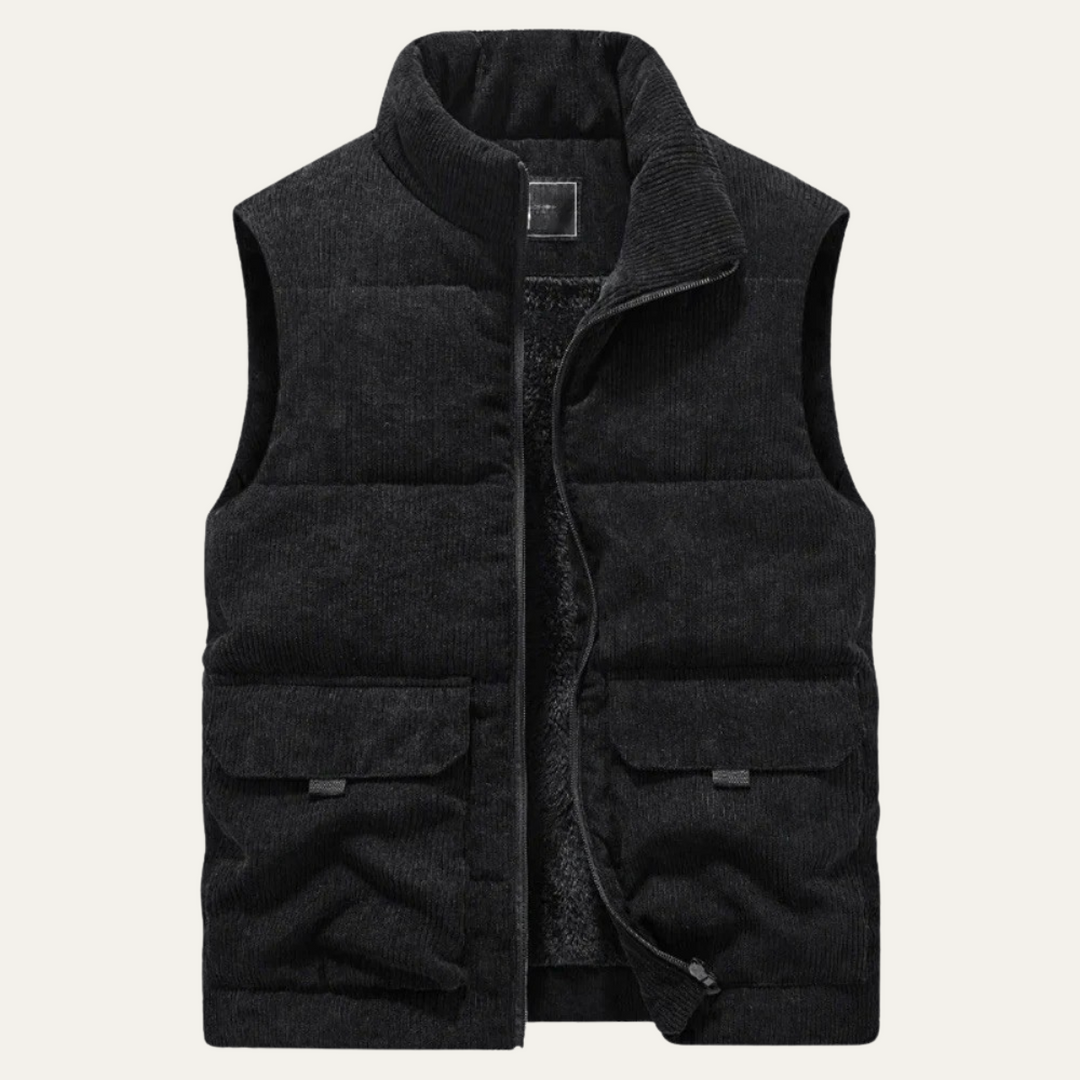 The Penzance Men's Corduroy Lighweight Quilted Vest