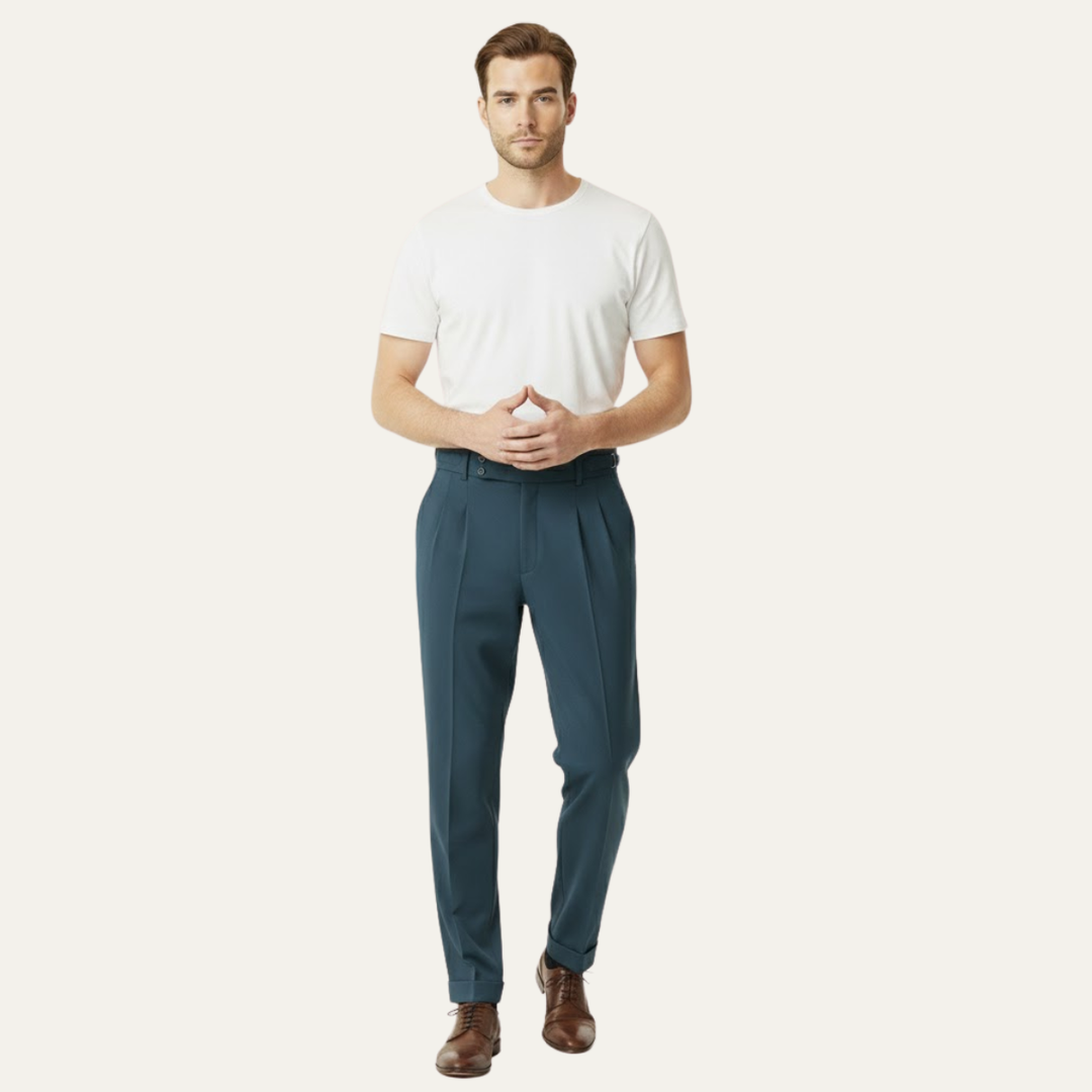 The Waterfall Ridge Men’s Classic Slim Fit Business Suit Pants