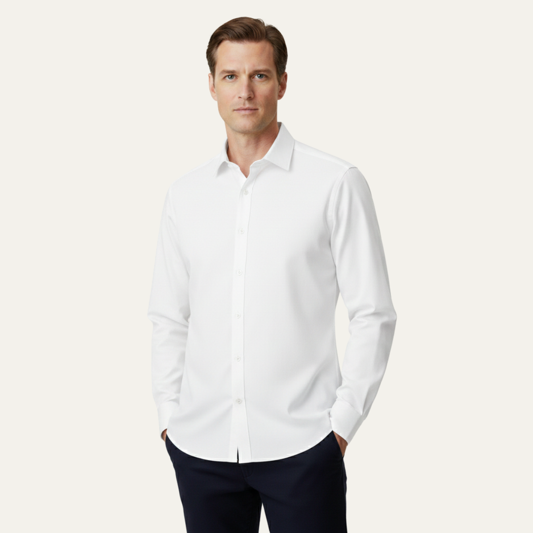 The Durham Men’s Casual Slim Fit Stretch Dress Shirt