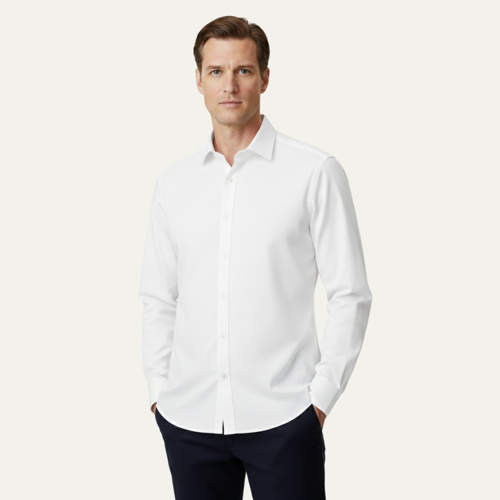 The Durham Men’s Casual Slim Fit Stretch Dress Shirt