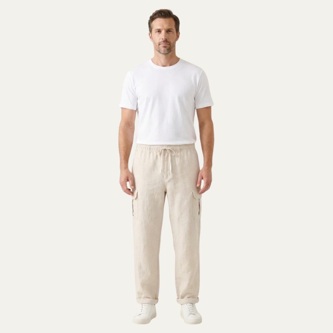 The Maplecrest Men’s Loose Fit Multi Pocket Cargo Pants