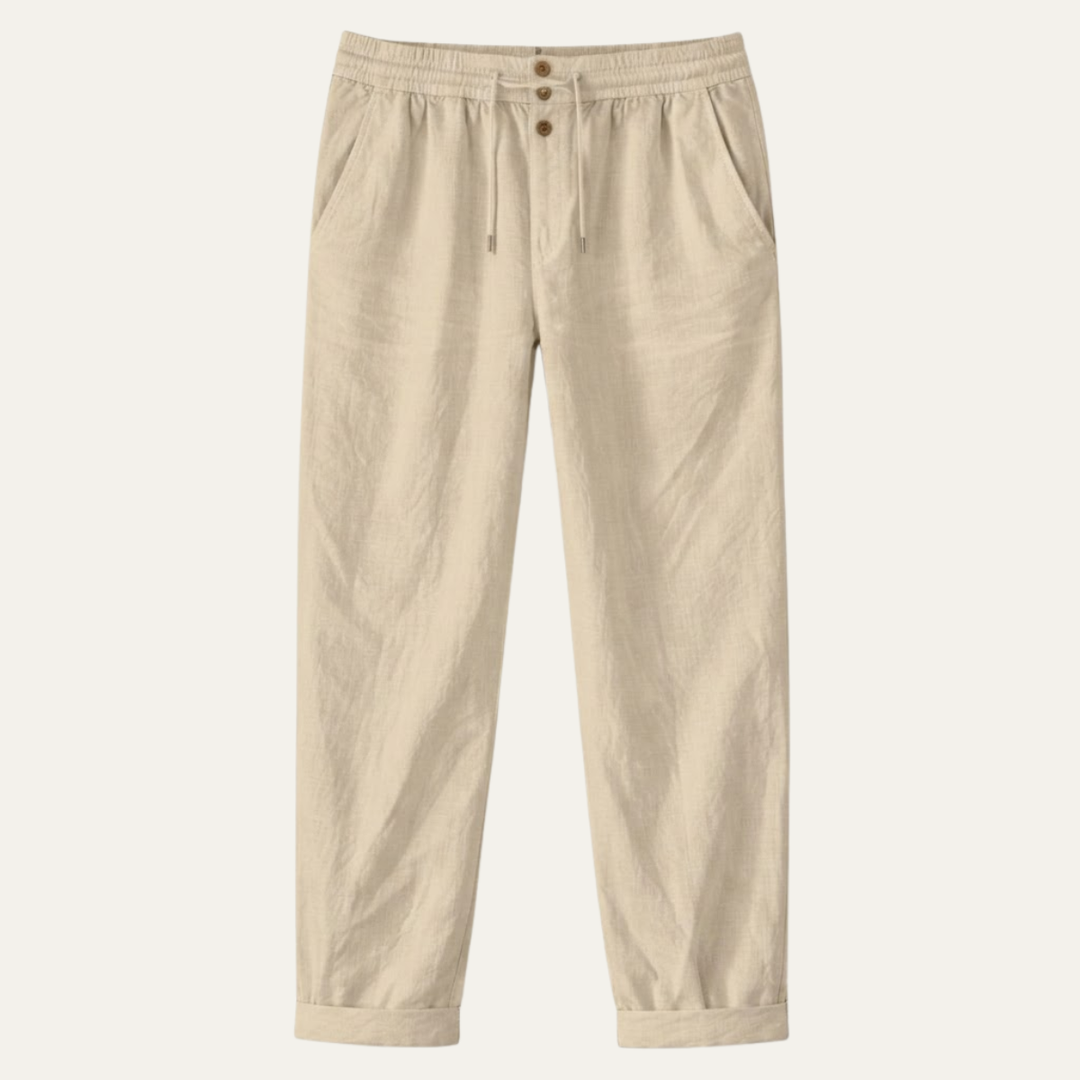 The Greenhaven Men’s Elegant Lightweight Summer Linen Pants