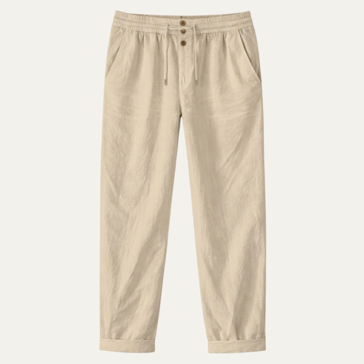 The Greenhaven Men’s Elegant Lightweight Summer Linen Pants