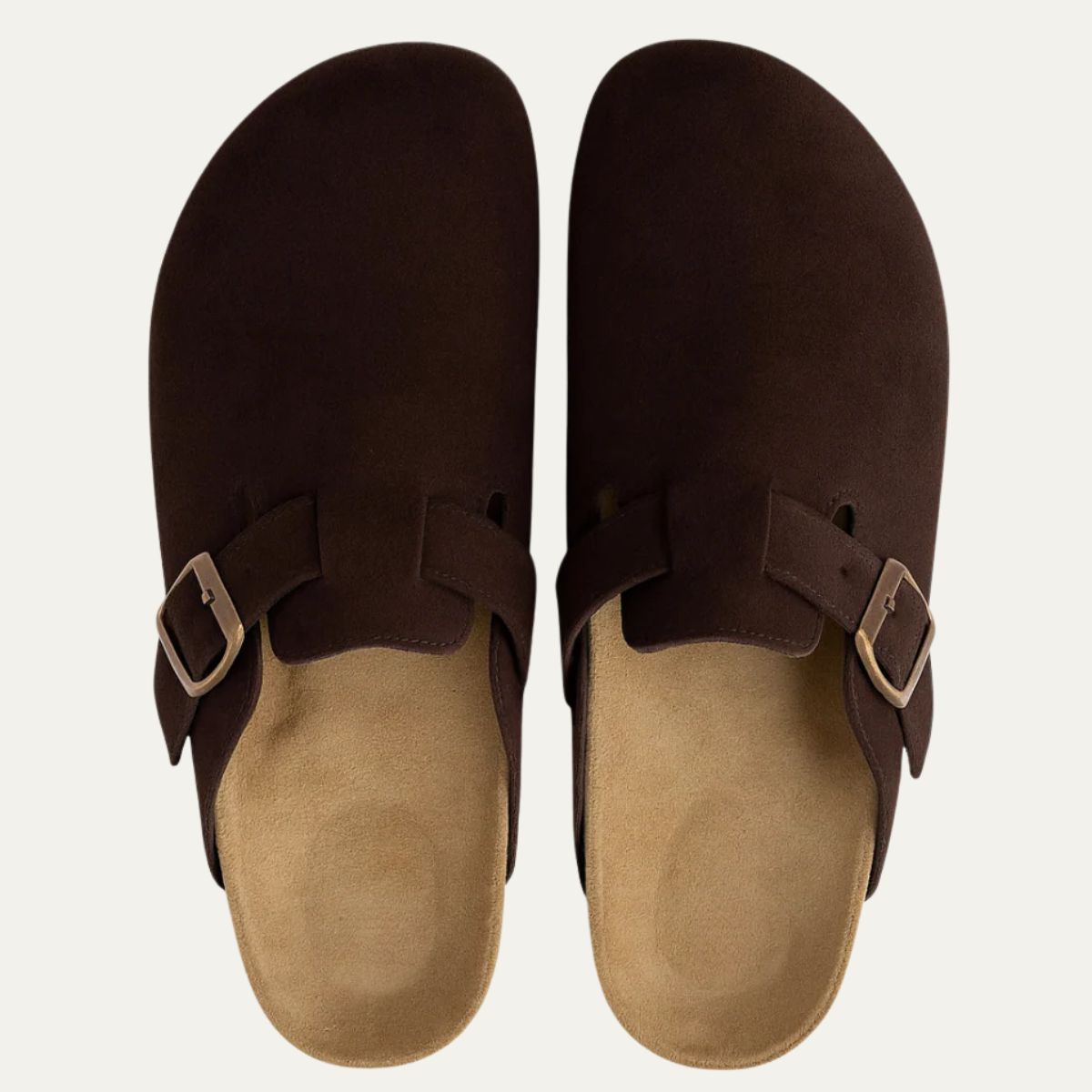 The Amalfi Brown Suede Clogs for Men — Relaxed Old Money Style