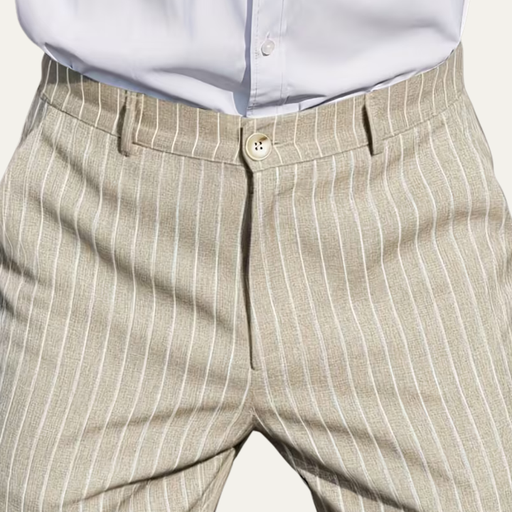 The Coolangatta Men’s Vertical Stripe Tailored Smart Dress Pants