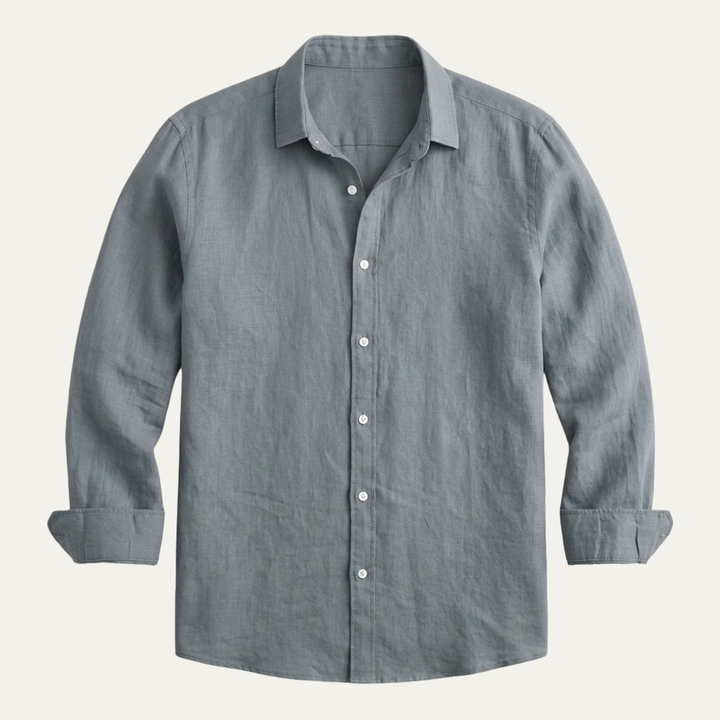The Meadowrun Men’s Linen Trendy Button Up Shirt