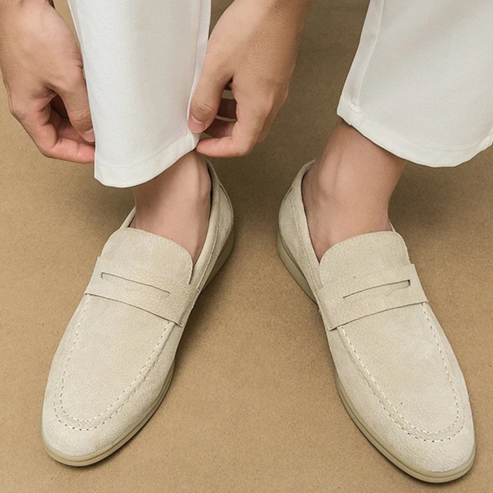The Daylesford Men’s Classic Slip On Suede Loafers