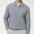 The Portofino Knitted Long Sleeve Polo Sweater for Men - Open Collar