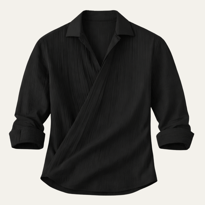 The Devonshire Men’s Slim Fit Business Dress Shirt – Black