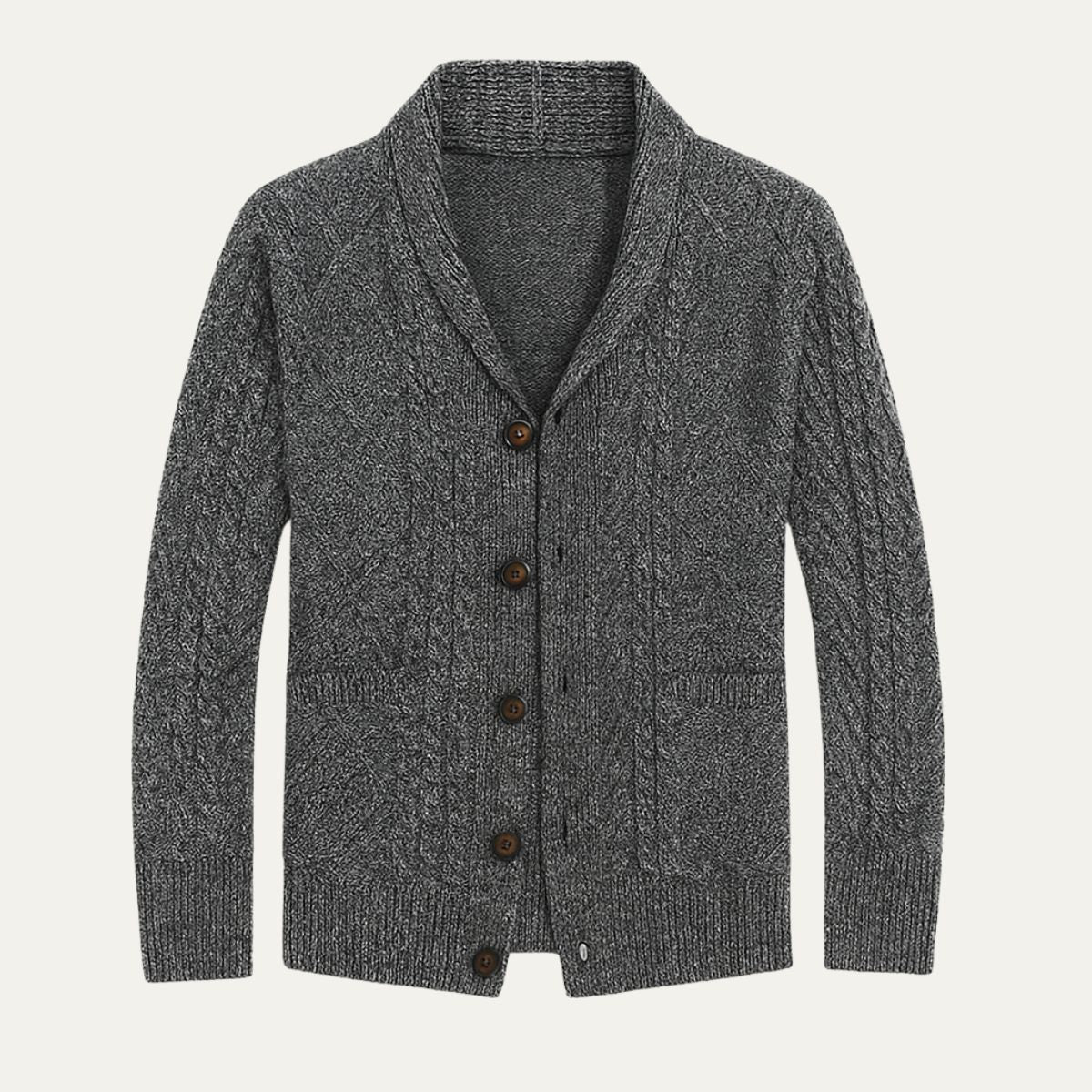 The Lanchester 100% Cashmere Cardigan for Men