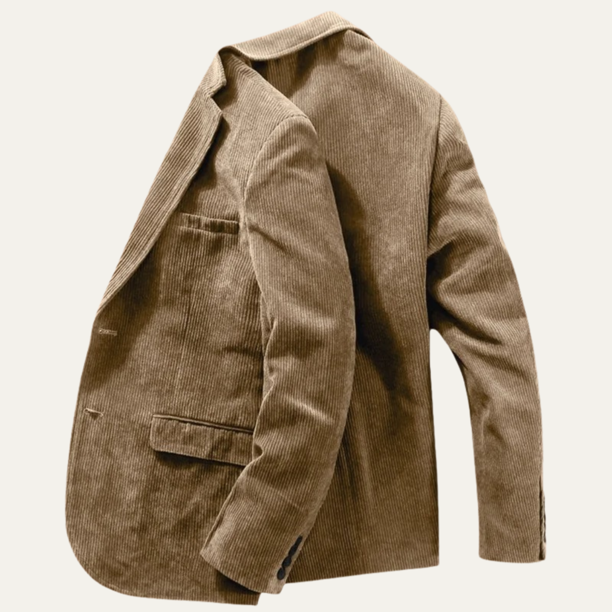 The Pizzo Men’s Single Breasted Corduroy Blazer Suit with Notched Lapel