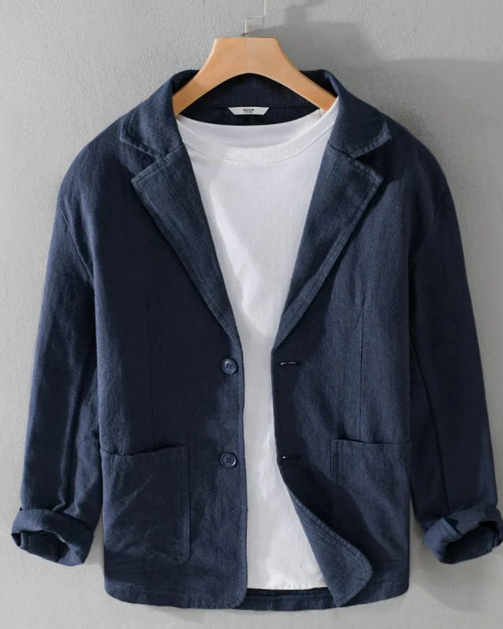 The Newport Men's Lightweight Casual Linen Blazer