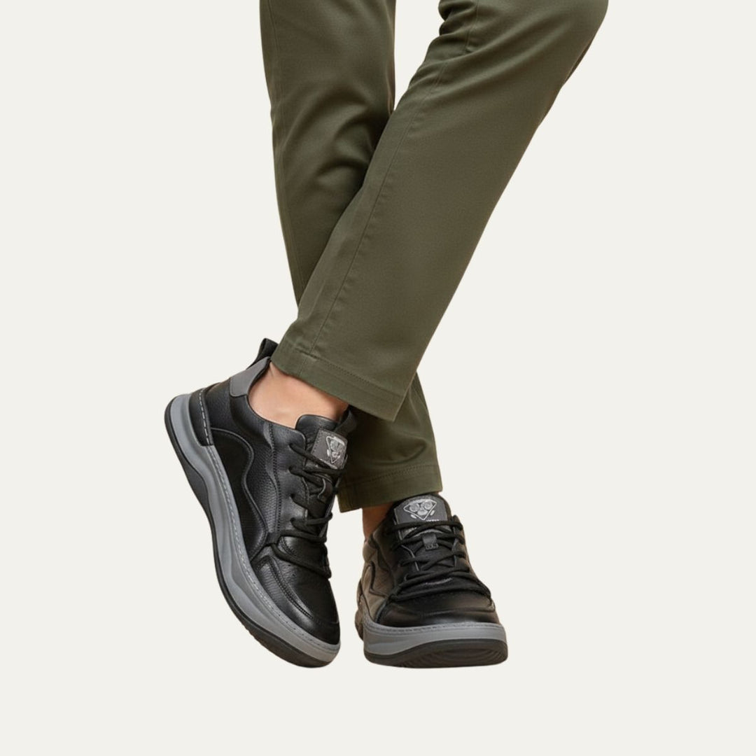 The Geneva Men’s Faux Leather Shoes – Modern Casual Sneakers